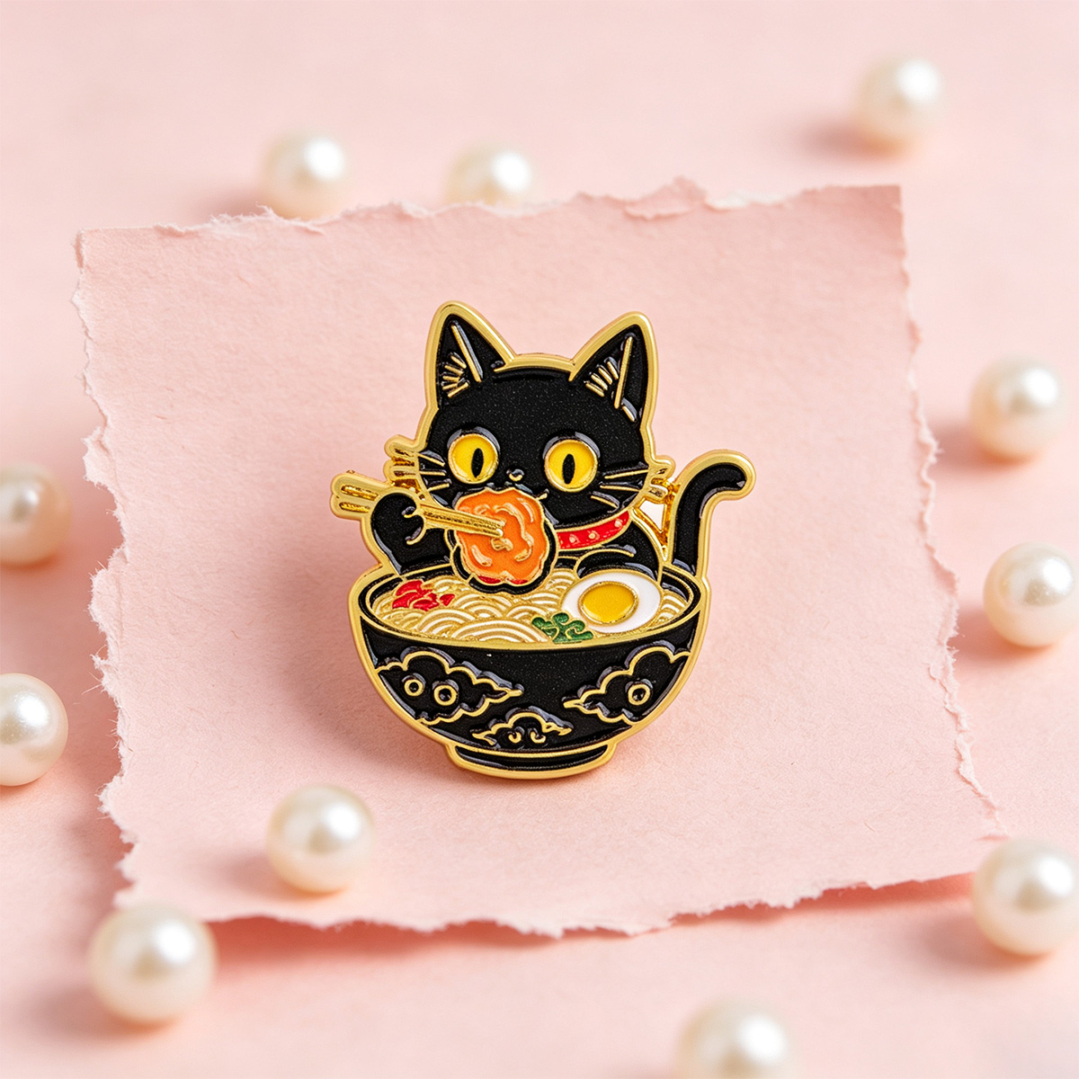 Cute Cats Enamel Pin Flower Lo - Flower Frog Pin 评论和价格