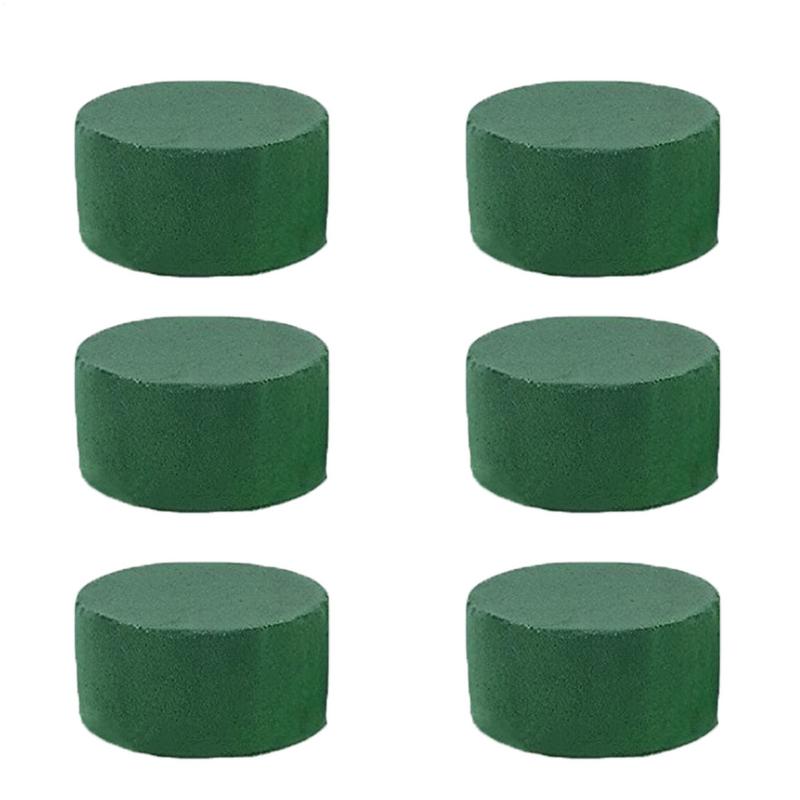 6Pcs Round Floral Foam Bricks  - Supply For Florist 评论和价格