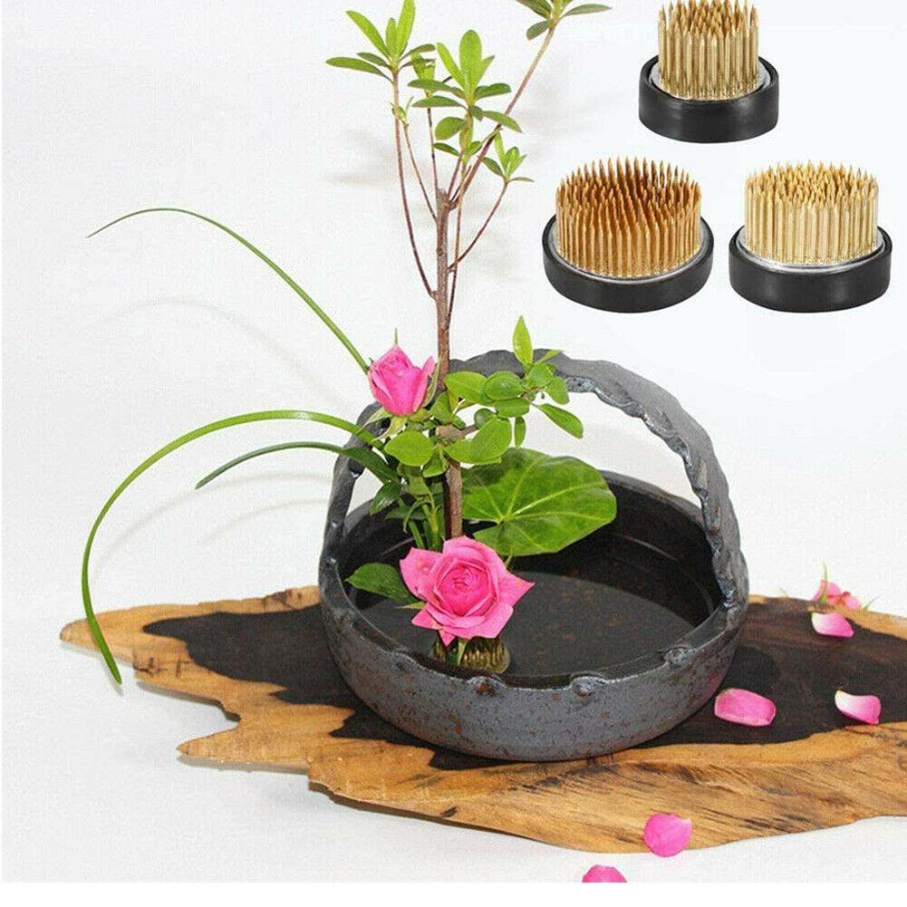 Round Ikebana Flower Frog With - Flower Frog Pin 评论和价格