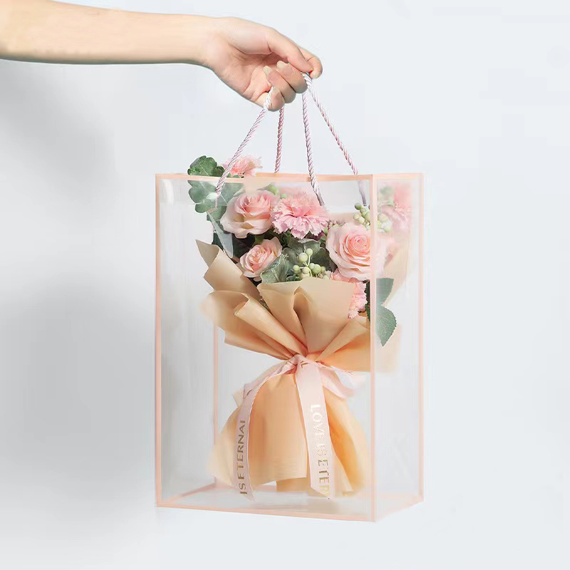 Transparent Tote Bag Flower Bo - Longs Florist Supply 评论和价格