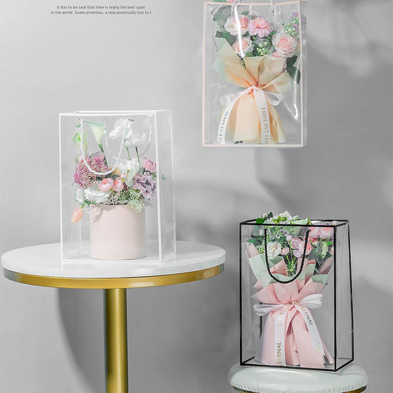 Transparent Tote Bag Flower Bo - Longs Florist Supply 评论和价格