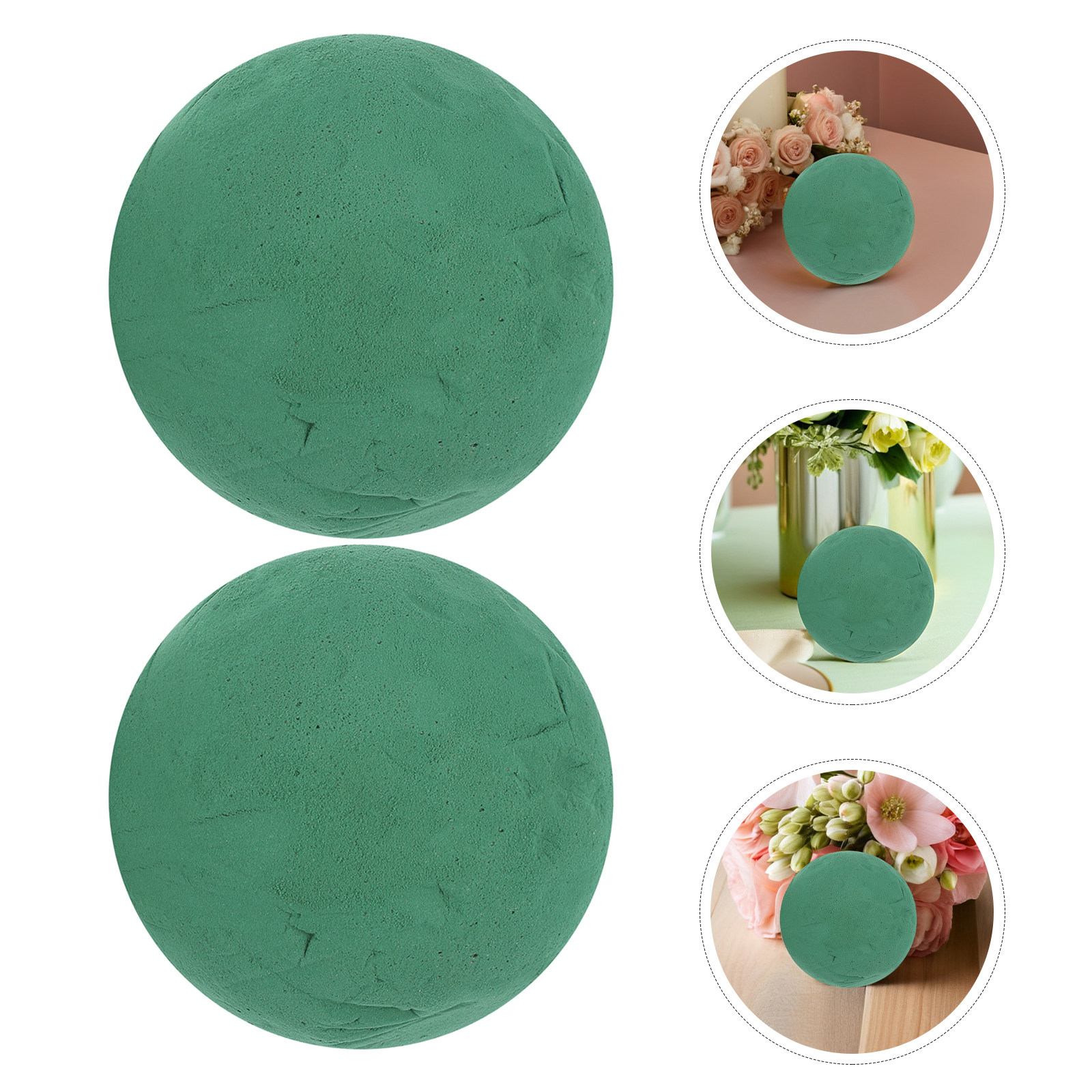 4Pcs Floral Foam Sphere 12Cm R - Supply For Florist 评论和价格