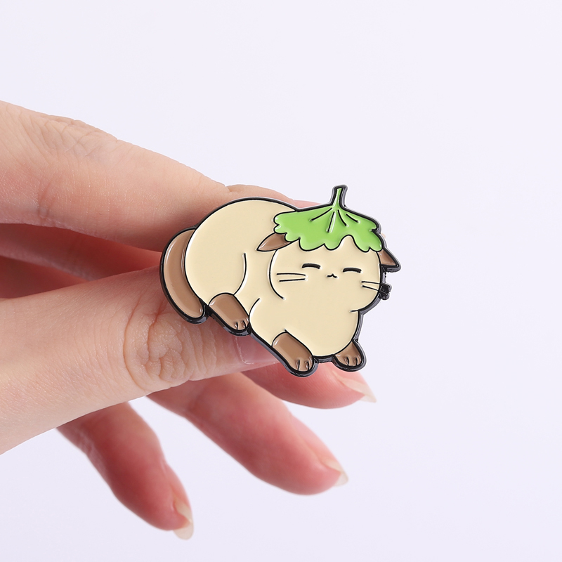 Flowers Leaf Hat Enamel Pins C - Flower Frog Pin 评论和价格