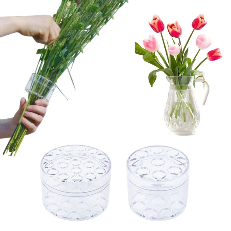 Spiral Stem Holder Sturdy Clea - Supply For Florist 评论和价格