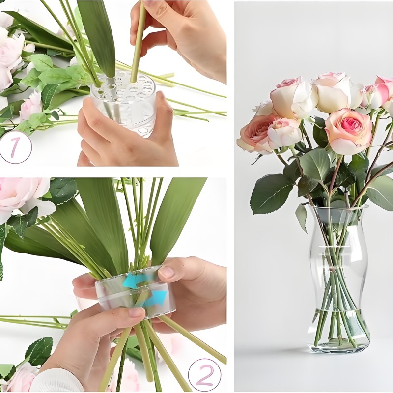 Spiral Stem Holder Sturdy Clea - Supply For Florist 评论和价格