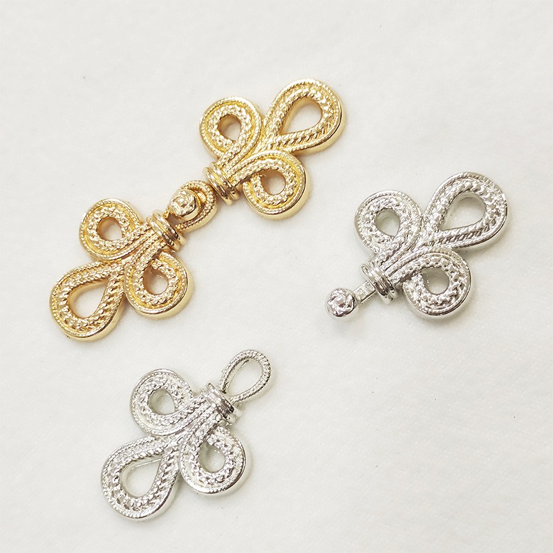 10pcs Chinese Frog Clasps with - Flower Frog Pin 评论和价格